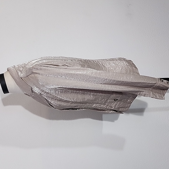 Tribal Blazer Shimmering Lightweight Jacket Champagne Size 10 - Picture 7 of 17